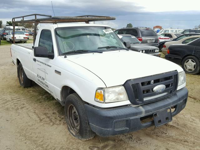 1FTYR10D56PA51088 - 2006 FORD RANGER WHITE photo 1