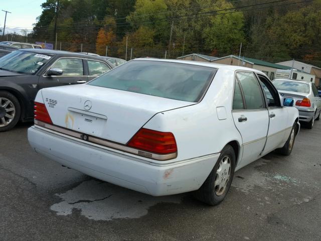 WDBGA51E2PA099426 - 1993 MERCEDES-BENZ 500 SEL WHITE photo 4