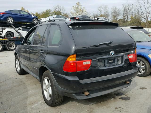 5UXFA53512LP36473 - 2002 BMW X5 3.0I BLACK photo 3