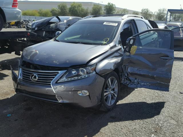 2T2ZK1BA8FC172171 - 2015 LEXUS RX GRAY photo 2