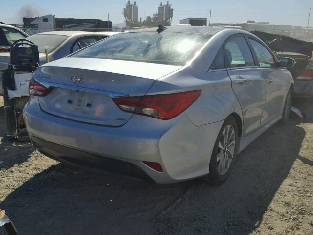 5NPEC4ACXEH841279 - 2014 HYUNDAI SONATA SE SILVER photo 4