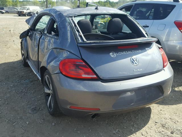 3VW4A7AT8DM655670 - 2013 VOLKSWAGEN BEETLE TUR SILVER photo 3