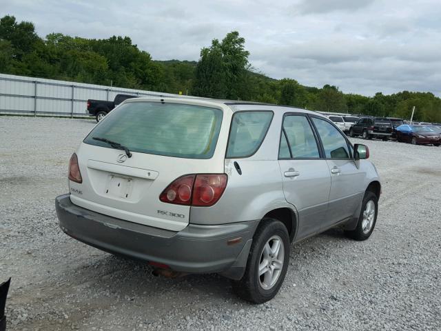 JT6HF10U1X0089864 - 1999 LEXUS RX 300 SILVER photo 4