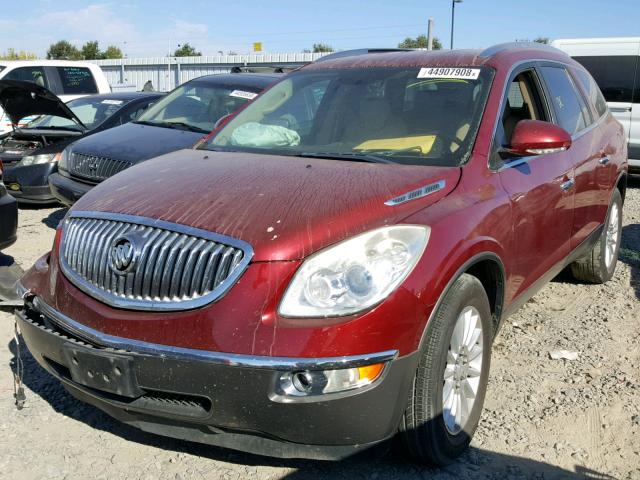 5GAKRBED3BJ184631 - 2011 BUICK ENCLAVE CX BURGUNDY photo 2