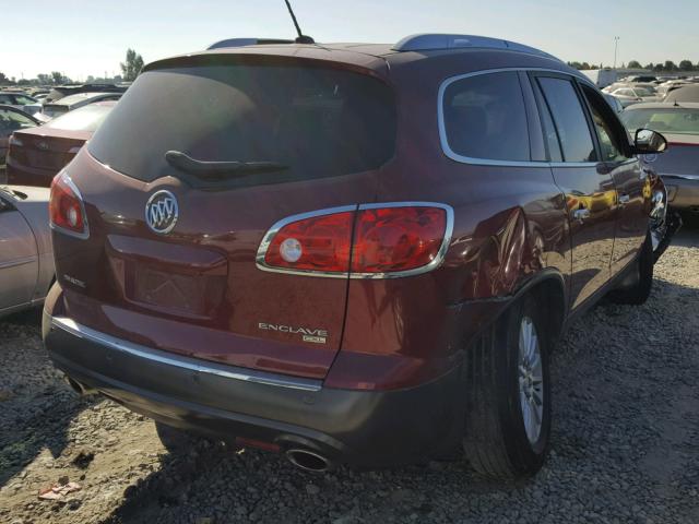 5GAKRBED3BJ184631 - 2011 BUICK ENCLAVE CX BURGUNDY photo 4