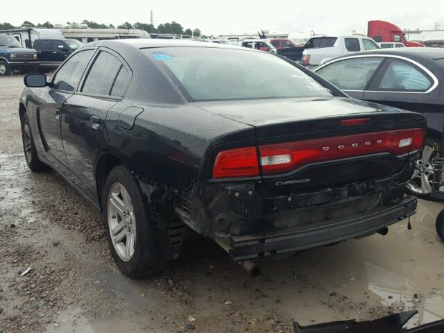 2B3CL1CTXBH551777 - 2011 DODGE CHARGER PO BLACK photo 3