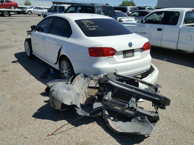 3VW1K7AJ0CM355571 - 2012 VOLKSWAGEN JETTA BASE 白色 照片 3