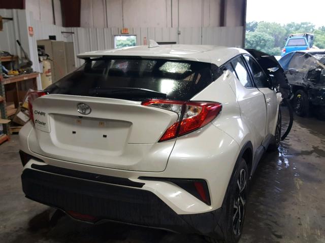 JTNKHMBX7J1005500 - 2018 TOYOTA C-HR XLE WHITE photo 4