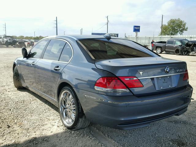 WBAHN83546DT31205 - 2006 BMW 750 LI BLUE photo 3