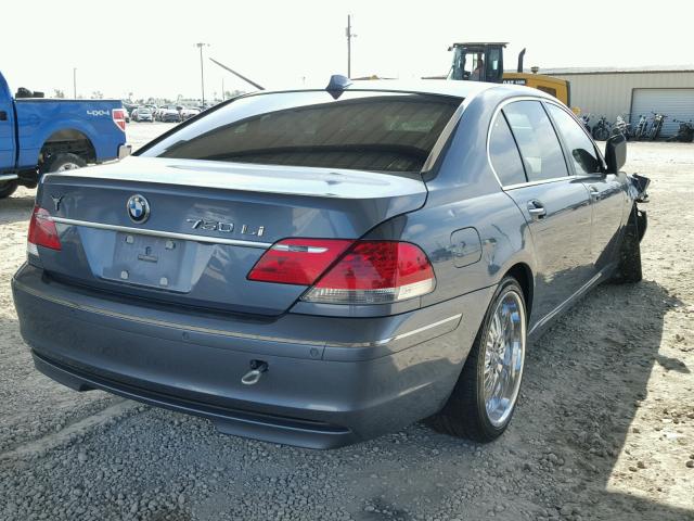 WBAHN83546DT31205 - 2006 BMW 750 LI BLUE photo 4