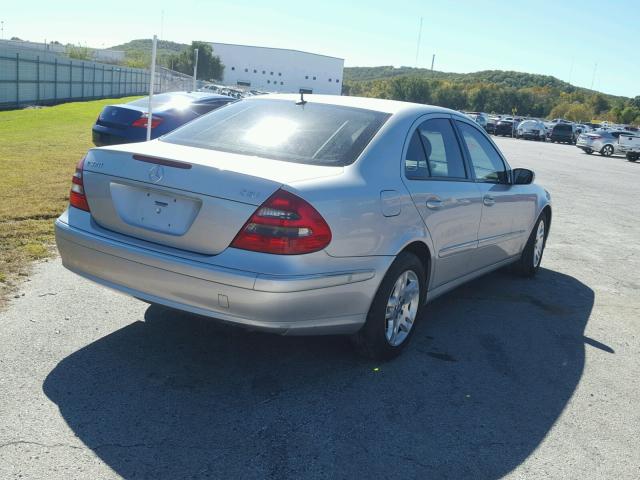 WDBUF26JX5A707263 - 2005 MERCEDES-BENZ E 320 CDI SILVER photo 4