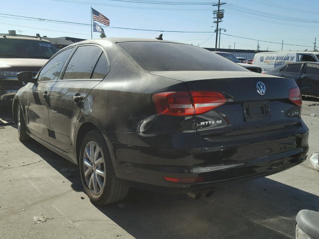 3VWD17AJ7FM353823 - 2015 VOLKSWAGEN JETTA SE Qara foto 3