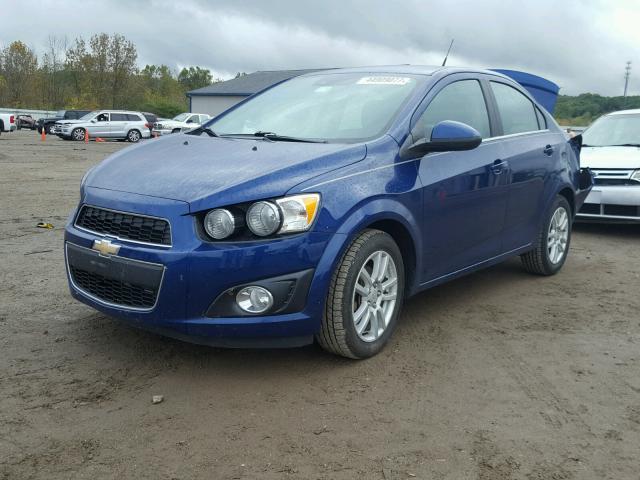 1G1JC5SH5E4196571 - 2014 CHEVROLET SONIC LT BLUE photo 2