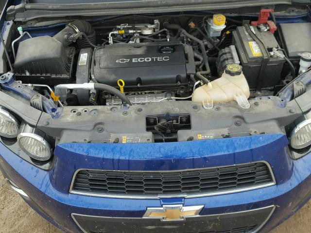 1G1JC5SH5E4196571 - 2014 CHEVROLET SONIC LT Көк фото 7