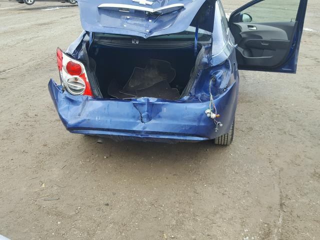 1G1JC5SH5E4196571 - 2014 CHEVROLET SONIC LT Көк фото 9