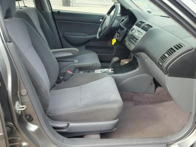 JHMES96634S020994 - 2004 HONDA CIVIC HYBR GRAY photo 5