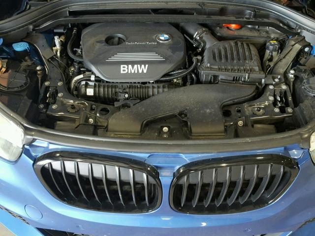 WBXHU7C38H5H33780 - 2017 BMW X1 SDRIVE2 BLUE photo 7
