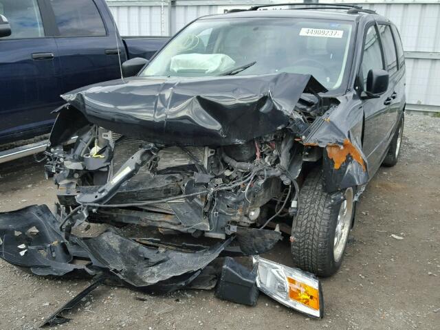 2D4RN4DE8AR473418 - 2010 DODGE GRAND CARA BLACK photo 2