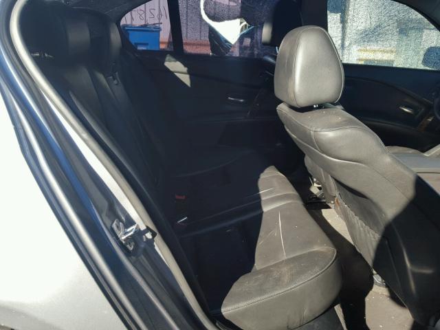 WBANE53547CW59944 - 2007 BMW 525 I GRAY photo 6