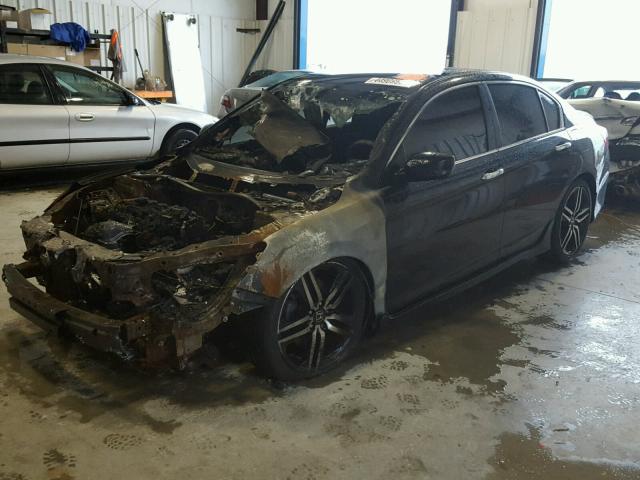 1HGCR2F50GA060772 - 2016 HONDA ACCORD SPO BLACK photo 2
