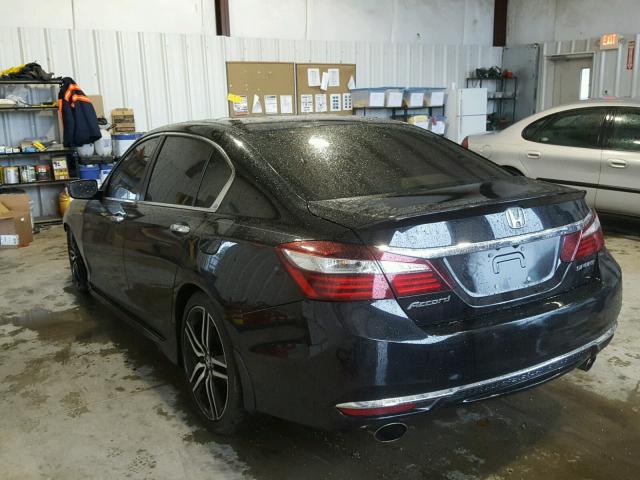 1HGCR2F50GA060772 - 2016 HONDA ACCORD SPO BLACK photo 3