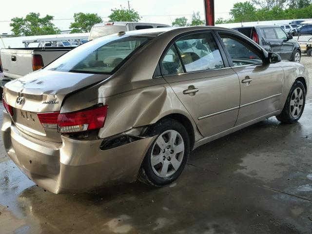 5NPET46C58H367853 - 2008 HYUNDAI SONATA TAN photo 4