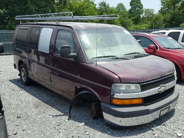 1GBFG15X031230173 - 2003 CHEVROLET EXPRESS G1 MAROON photo 1