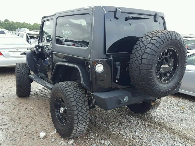 1C4AJWAG2CL239133 - 2012 JEEP WRANGLER S 黑色 照片 3