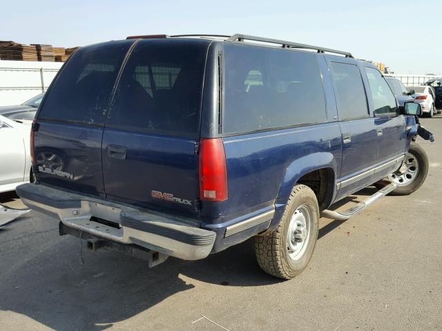 3GKFK16R1VG525740 - 1997 GMC SUBURBAN K BLUE photo 4