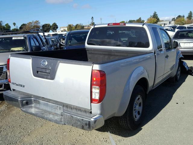 1N6BD0CT8BC447693 - 2011 NISSAN FRONTIER S SILVER photo 4