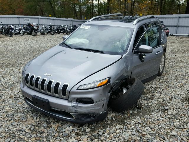 1C4PJMDS8FW636184 - 2015 JEEP CHEROKEE L GRAY photo 2