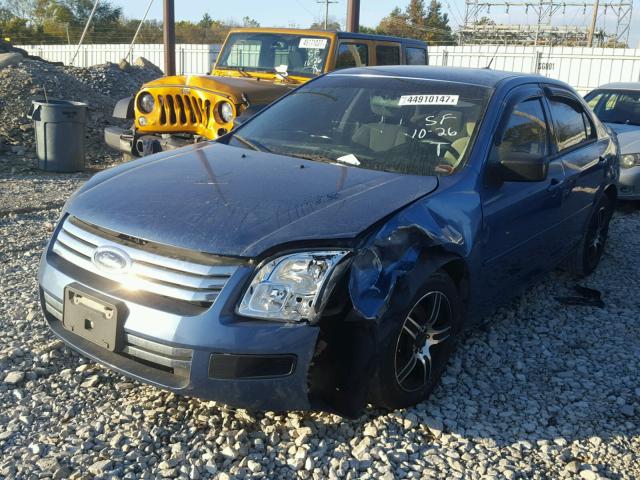 3FAHP06Z59R181930 - 2009 FORD FUSION S BLUE photo 2