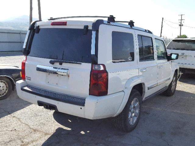 1J8HG58N66C178703 - 2006 JEEP COMMANDER WHITE photo 4