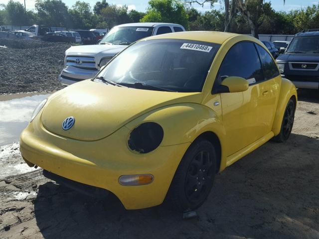 3VWCK21C92M428349 - 2002 VOLKSWAGEN NEW BEETLE Sarı foto 2