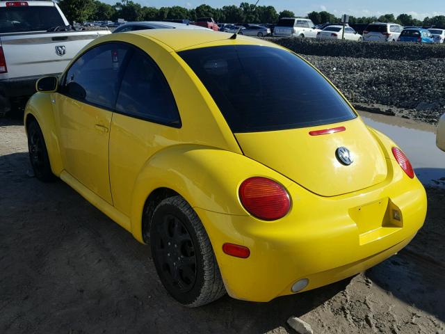 3VWCK21C92M428349 - 2002 VOLKSWAGEN NEW BEETLE Sarı foto 3