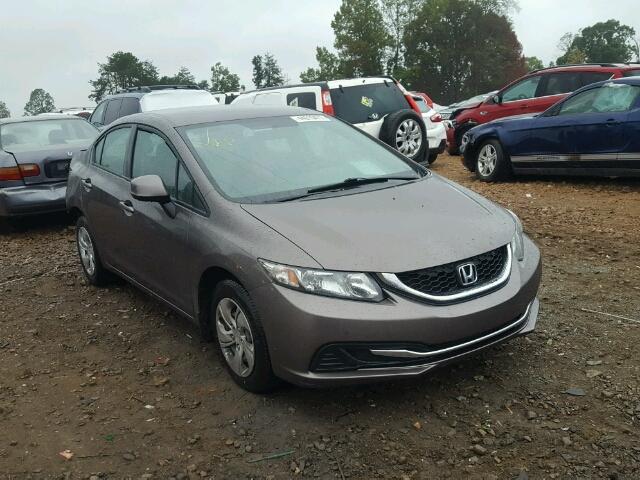 2HGFB2F52DH547275 - 2013 HONDA CIVIC LX BROWN photo 1