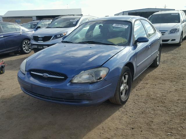 1FAFP55S32A135988 - 2002 FORD TAURUS SES BLUE photo 2