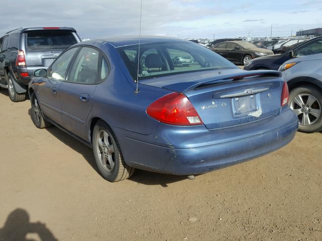 1FAFP55S32A135988 - 2002 FORD TAURUS SES BLUE photo 3