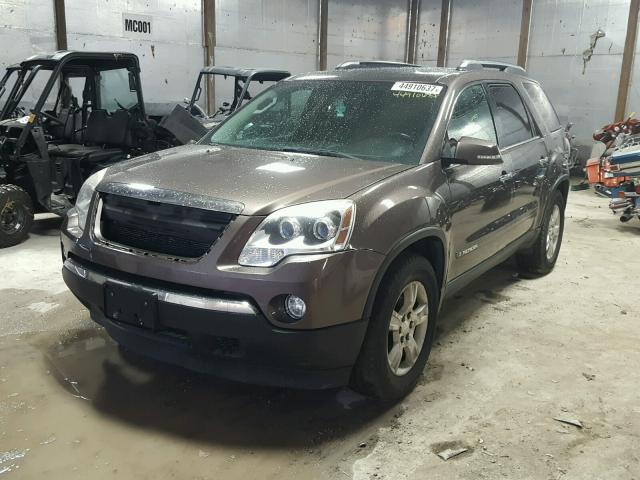 1GKEV33787J148164 - 2007 GMC ACADIA SLT BROWN photo 2