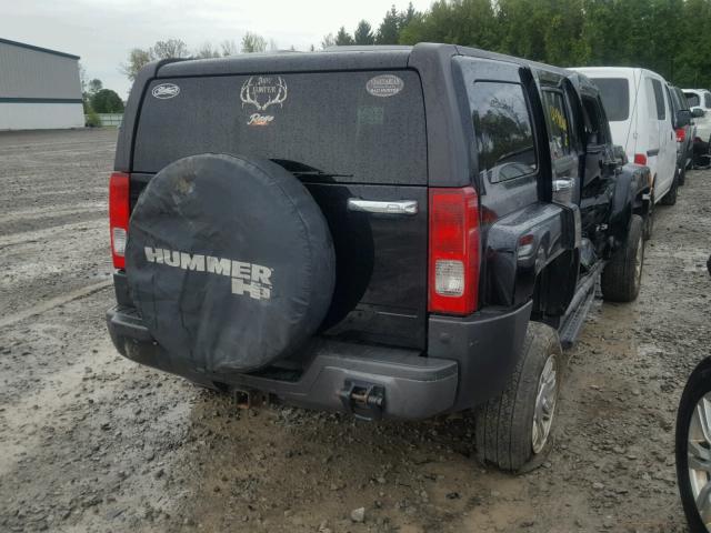 5GTDN136668323528 - 2006 HUMMER H3 BLACK photo 4