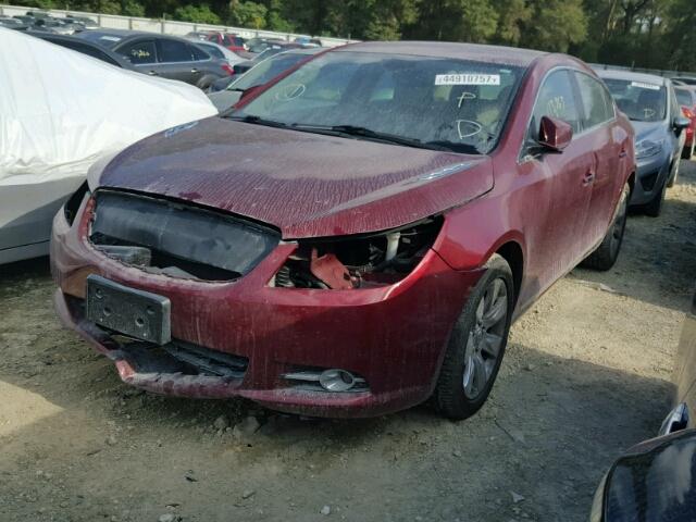 1G4GC5EG5AF201752 - 2010 BUICK LACROSSE C RED photo 2