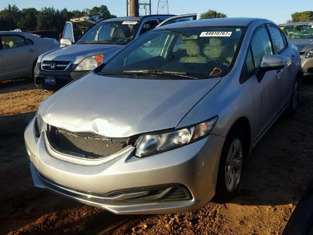 19XFB2F54EE040504 - 2014 HONDA CIVIC SILVER photo 2