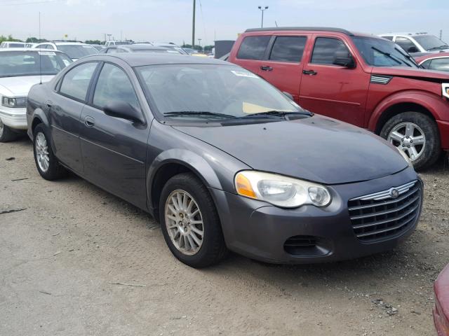 1C3EL46TX4N167176 - 2004 CHRYSLER SEBRING LX GRAY photo 1