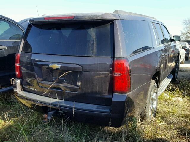 1GNSCJKC7FR165505 - 2015 CHEVROLET SUBURBAN C BROWN photo 4