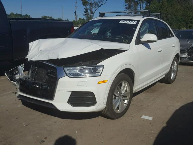 WA1ECCFS4HR007378 - 2017 AUDI Q3 PREMIUM WHITE photo 2