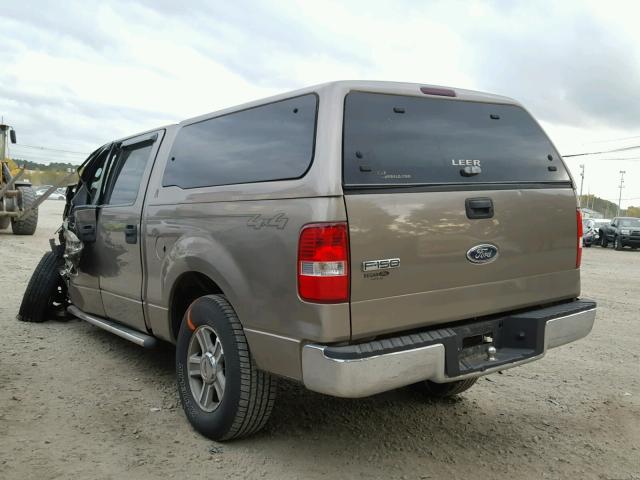 1FTRW14W45FA48485 - 2005 FORD F150 SUPER BEIGE photo 3