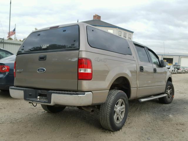 1FTRW14W45FA48485 - 2005 FORD F150 SUPER BEIGE photo 4