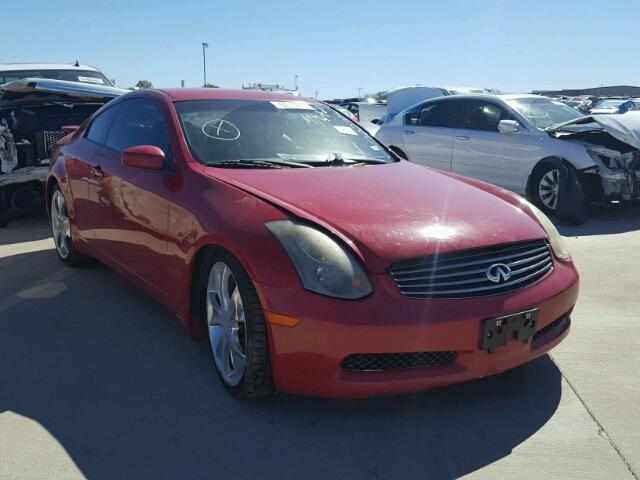 JNKCV54E44M304950 - 2004 INFINITI G35 RED photo 1