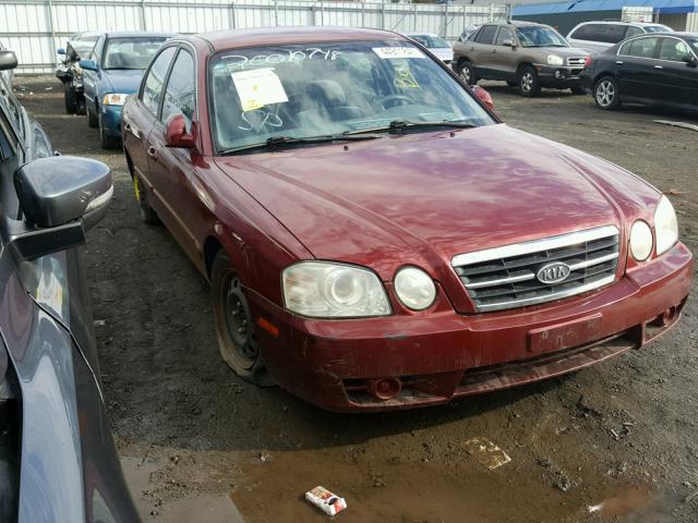 KNAGD126855423538 - 2005 KIA OPTIMA LX BURGUNDY photo 1