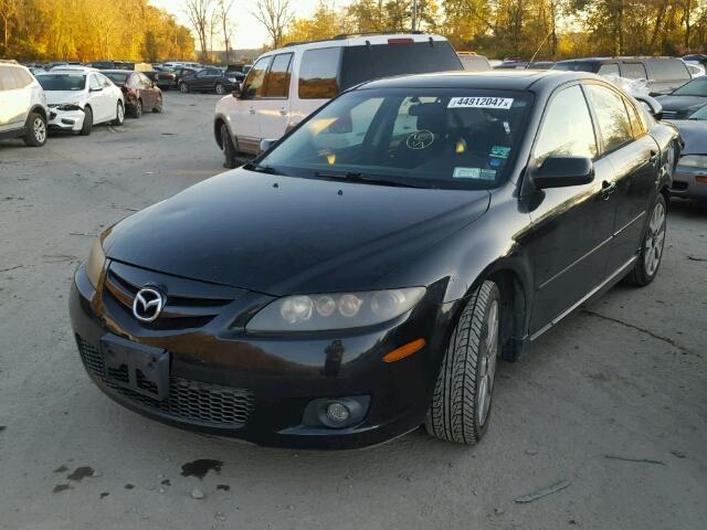 1YVHP84D865M22436 - 2006 MAZDA 6 BLACK photo 2